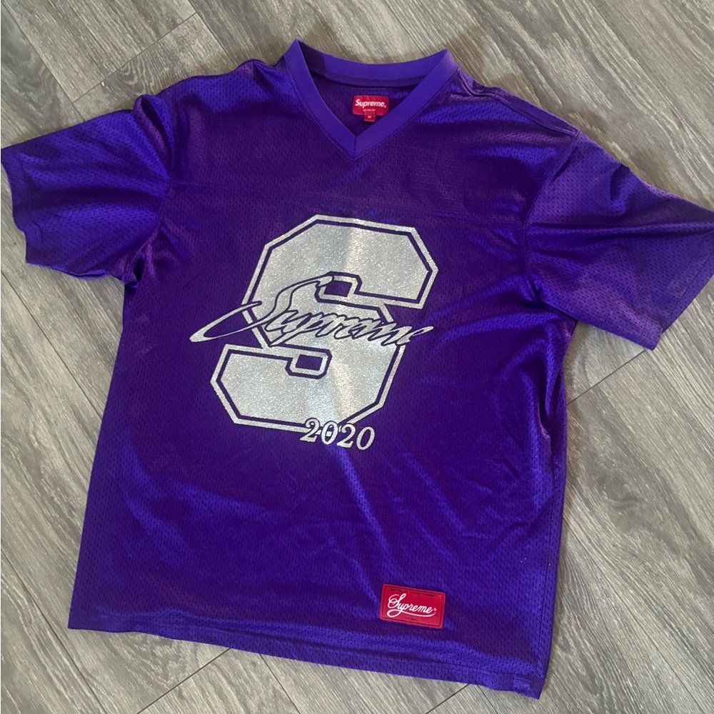 Supreme glitter football jersey